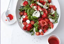 Erdbeer Caprese Salat Rezept Caprese Caprese Salat Salat