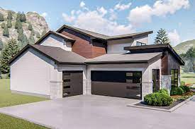 House Plan 963 00336 Contemporary Plan 2 495 Square Feet 4 Bedrooms 2 5 Bathrooms In 2021 Modern Mountain House Plans Modern Mountain House Modern House Plans