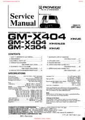 Pioneer Gm X304 Manuals Manualslib