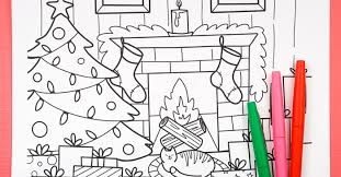 Free printable christmas coloring pages. Free Printable Christmas Coloring Page Hey Let S Make Stuff