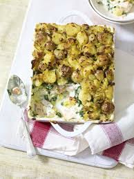 Fish Pie With Crushed Potato Topping The Happy Foodie Potato Toppings Fish Pie Recipes