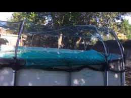 This intex above ground pool is the same size as the metal frame version, but it's much easier to set up and take down. Diy Above Ground Pool Enclosure Youtube