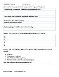 Double Dutch Sequence Hmh Journeys 5 Lesson 1 4 In 2020 Sequencing Lesson Fifth Grade
