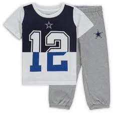 Cowboys 2 Piece Shirt And Pants Outfit Sweatpants Set Short Sleeve Tee Shirts Color Block Shorts