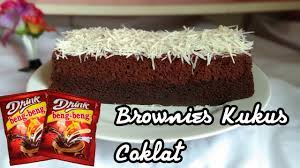 50 grm coklat batangan 6. Brownies Kukus Drink Beng Beng Youtube