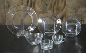 Beautiful piece for serving, display, or catering trays. Clear Glass Dishware Dinner Plate China