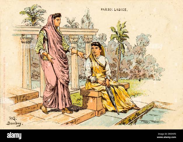 India - Parsee Ladies Stock Photo - Alamy