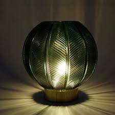 Mj Premier Table Lamp Nightstand Light Bedside Desk Lamp Night Light Glass Ball With Led Bulb Cordless Battery Opera In 2020 Led Night Lamp Battery Operated Lamps Lamp