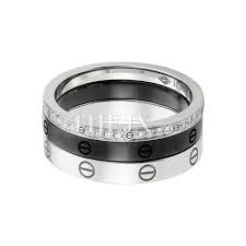 58 00 Cartier Classic Three Rings One 18k White Gold Cincin Tunangan Cincin Perkawinan Cincin Kawin