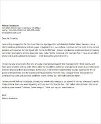 Free 7 Sample Cover Letter For Customer Service In Ms Word Pdf