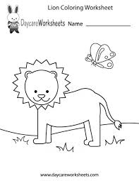 8 Lion Worksheet Preschool Kindergarten Worksheets Printable Color Worksheets Preschool Worksheets