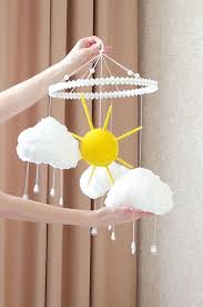 Cloud Mobile Nursery Mobile Crib Mobile Baby Mobile Cloud Mobile Nursery Cloud Nursery Decor Mobile Craft