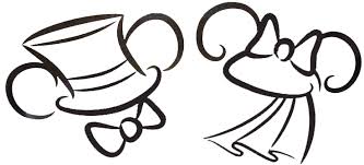 Black And White Silhouette Black And White Mickey Mouse Clipart Mickey And Minnie Mouse Clipart Black And White M Mbride Groomoutline Mickey And Minnie Wedding Disney Wedding Disney Silhouettes