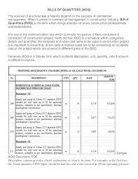 Bill of quantities may be defined as the document of schedule which categorizes, describes and quantifies the materials and other items that are. Bills Of Quantities