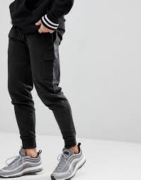 Not with our range of the most hyped styles around. Boohooman Skinny Fit Cargo Joggers In Black Asos