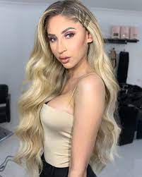 Bellami Silk Seam 360g 26 Butter Blonde P10 16 60 Hair Extensions Lace Front Wigs Grey Hair Color Blonde Hair With Grey Highlights