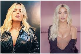 El color de pelo de la cantante de reguetón ha hecho que más de uno de sus seguidores la compare con la estrella de 'keeping up with the kardashians'. Como Gemelas Mira El Gran Parecido Entre Karol G Y Khloe Kardashian Photo 1