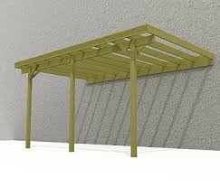 Monter Un Carport Adosse A Un Mur Carport Adosse Amenagement Jardin Deco Jardin