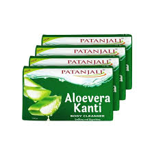 Patanjali Aloevera Kanti Body Cleanser Soap| 4 x 150g