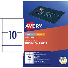Printable jewelry business card template. Avery Business Cards White 20 Sheets 10 Per Page Officeworks