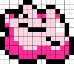 Ditto Pokemon Perler Bead Pattern Pixel Art Templates Perler Beads Perler Bead Patterns