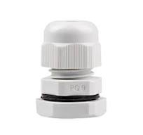 Cable Gland, 4 to 8 mm cable dia, 15.5mm cutting-hole, Nylon, Gray color