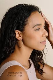 Stud Hoop, Post Hoop Studs, C Hoop, Modern Hoops, Hoops With Stud, Stud  Hoop Earrings, Basic Hoop Earrings, 14kt Gold Filled Sterling Silver