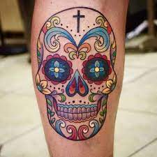 Ils ont été spécialement conçus pour la réalisation de tatouages éphémères avec un spray. Tatouage Tete De Mort Mexicaine Tatouages De Cranes Tatouage Crane Mexicain Manchon Crane