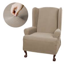 Our slipcovers do not fit chaises, sectionals. Maytex Pixel Stretch 1 Piece Wing Back Arm Chair Slipcover Slipcovers Home Garden