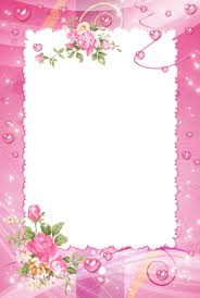 Pink Png Photo Frame With Roses Flower Frame Floral Border Design Rose Frame
