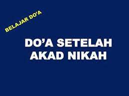 Do A Setelah Akad Nikah Youtube Belajar