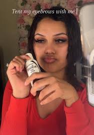 Repeated the process twice for 20 mins using the viral Mocha Adore hair dye  #grwm #fyp #makeuphacks #eyebrows #makeup #diy #diyeyebrowtint #brow