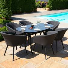 Get free shipping on qualified oval, seats 6 people patio dining sets or buy online pick up in store today in the outdoors department. Maze Rattan Ambition 6 Seat Oval Dining Set Maze Rattan Cuckooland