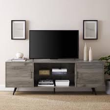 White tv stand for 70 inch tv stands, media console entertainment center television table, 2 storage cabinet with open shelves average rating: 70 75 Tv Stands Living Room Furniture The Home Depot