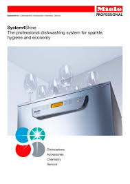 Need a manual for your miele pg 8080 i dishwasher? System4shine Miele Professional Pdf Catalogs Documentation Brochures