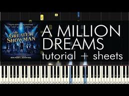 You may be right, you may be wrong. The Greatest Showman A Million Dreams Piano Tutorial Sheets Youtube