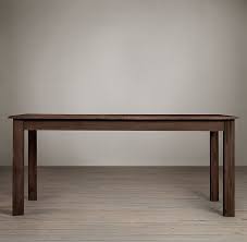 Rh S Drifted Oak Parsons Rectangular Extension Dining Table The Simple Proportions Of The Famed Par Extension Dining Table Dining Table Legs Dining Table Black