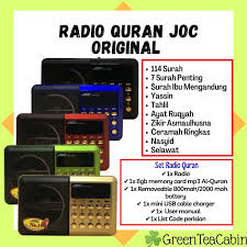 Baca ayat kursi 9 wakaf; Buy Ready Stock Joc Radio Original Speaker 30 Juzuk Al Quran Rechargeable Usb Microsd Card Slot Seetracker Malaysia