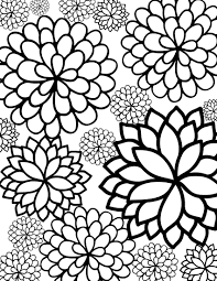 Today's free printables are a gift to you made by me! Free Printable Bursting Blossoms Flower Coloring Page