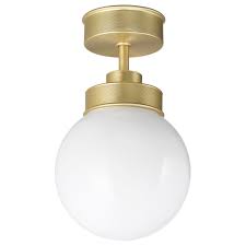 Ikea Frihult Ceiling Lamp Brass Colour Perfect To Create Atmosphere In The Bathroom If You Use A Smart Brass Ceiling Lamp Ceiling Lamp Ceiling Lamp Black