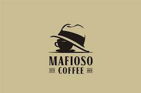 Download Coffee Cup Mafia Mafioso Hat Crime Logo Graphic By Enola99d Creative Fabrica In 2020 Mafia Logo Sketches Cafe Icon PSD Mockup Templates