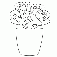 This coloring page was posted on wednesday, september 12, 2018. Flower Pot Coloring Page Coloring Home