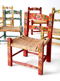 Mexican Folk Art Chair Collection Vintage Painted Etsy Art Chair Childrens Chairs Chair