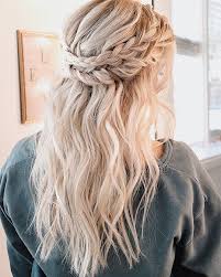 Another popular option is french braids which look charming for all formal events. 45 Perfect Half Up Half Down Wedding Hairstyles Sep Sitename