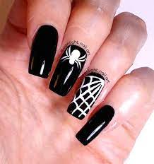So it had to be included. Halloween Nails Spider Web Black And White Nail Art Tutorial