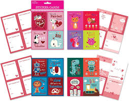 It's high time to make the final preparations for the valentine's day! Amazon Com B There School Valentine Day Sticker Cards Pack Of 64 Cards Fun Cute Designs Featuring Foil Sentiments Kids Valentines Cards Office Products