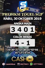 Prediksi Togel Singapura Rabu 30 Oktober 2019 Singapura 22 Februari 11 September