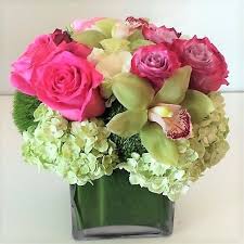 Pink And Green Square Floral Event Design Flower Delivery Ordering Wedding Flowers Online