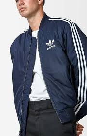Adidas Originals Men S Ma1 Padded Mate Bomber Track Jacket Navy White Size Xl Adidas Bomber C Adidas Bomber Jacket Adidas Originals Jacket Bomber Jacket Men