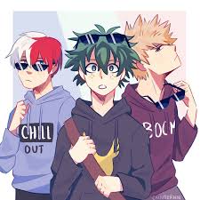 Midoriya Izuku Todoroki Shouto And Bakugou Katsuki My Hero Hero My Hero Academia Manga Todoroki and bakugou both have feelings for the same boy, both confide in the same friend, and might even feel the same way about each other? midoriya izuku todoroki shouto and
